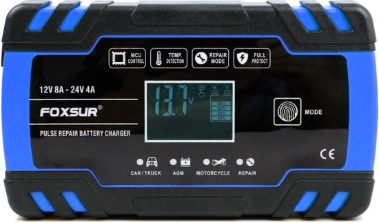 Achetez FOXSUR 24V 4A 12V 8A Chargeur de Batterie de Voiture