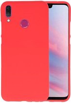 Bestcases Color Telefoonhoesje - Backcover Hoesje - Siliconen Case Back Cover voor Huawei Y9 2019 - Rood