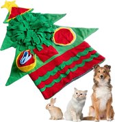 Christmas Snuffelmat Kerstboom 60cm - Snuffelmat Hond - Speelmat - Antischrokmat - Trainingsmat - Denkspel