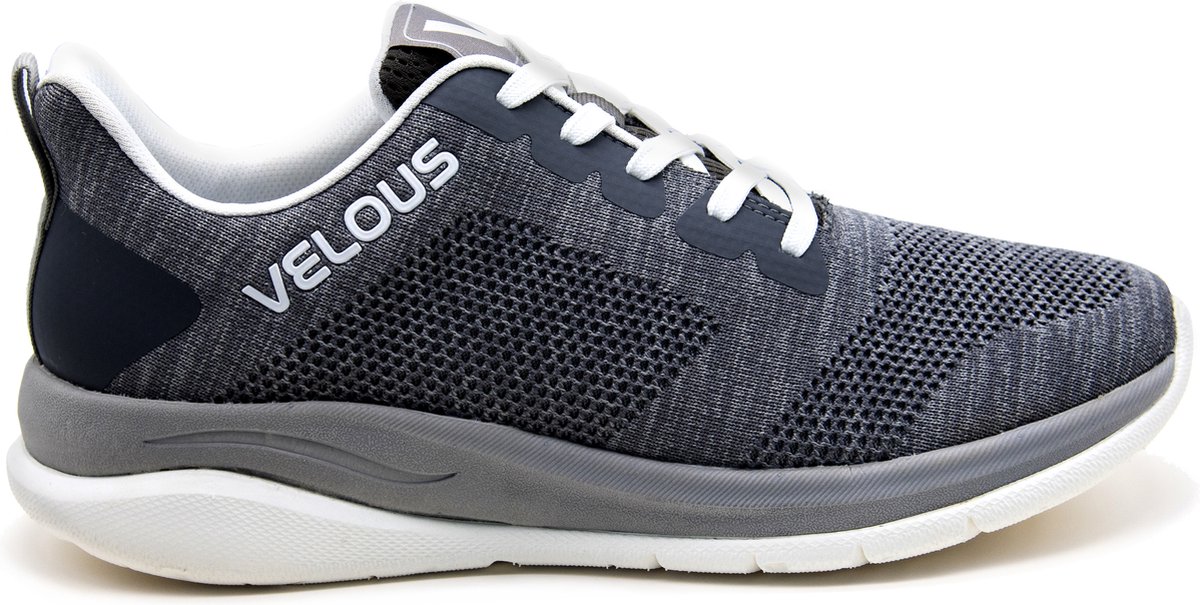 VELOUS Skyline Lace-Up Schoen - Herstel Schoen - Unisex - Grijs/Wit - Maat 46