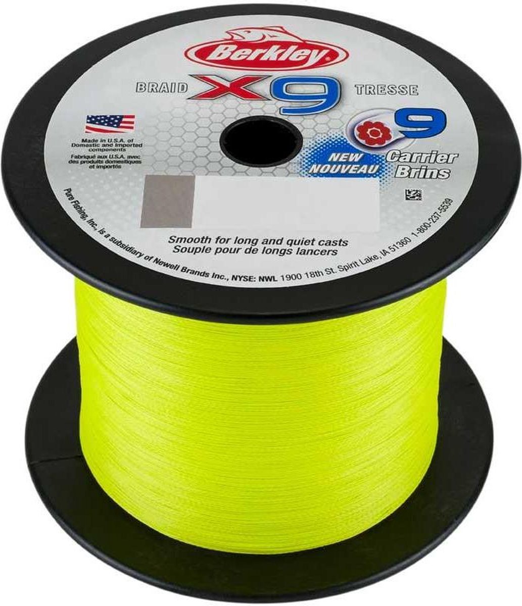Berkley X9 - Gevlochten Lijn Flame Green - 2000m - 45.6kg - 0.40mm