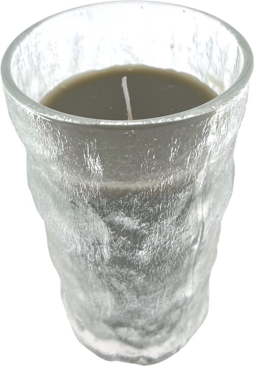 Home Society Kaars Milly taupe 13x7.8x7.8