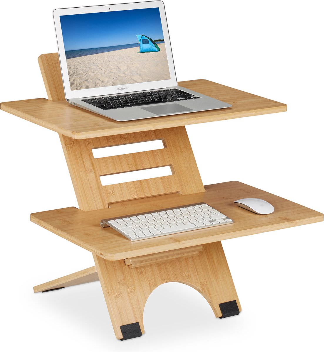 bureau verhoger - hoogte verstelbaar - sta bureau - 2 planken - zit sta verhoger