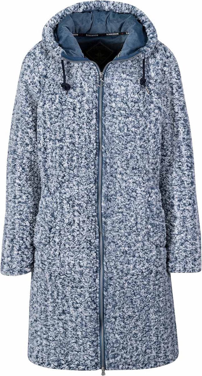 BJØRNSON Ona Parka Sherpa Fleece Vest Dames 4 seizoenen Blauw