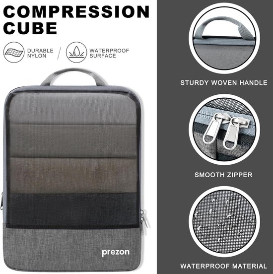 Lot De 6 Cubes D'emballage De Compression Pour Valise, Matériau En