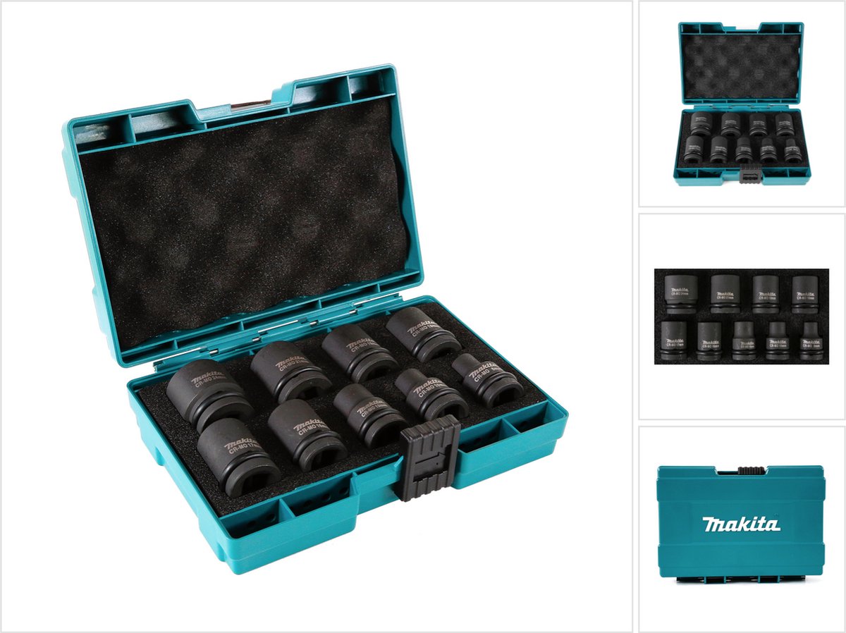 Coffret de 9 Douilles pour boulonneuse à chocs 1/2 MAKITA D-41517