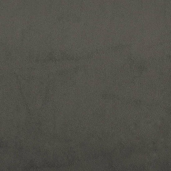 vidaXL Cadre de lit avec tête de lit Velours Gris foncé 80x200 cm