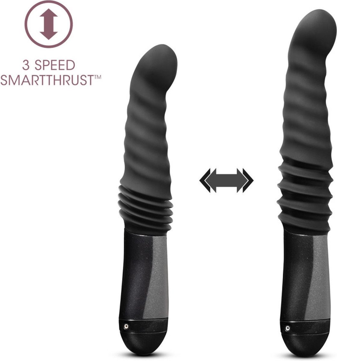 Temptasia - Lazarus - Thrusting Dildo - Black main image 1