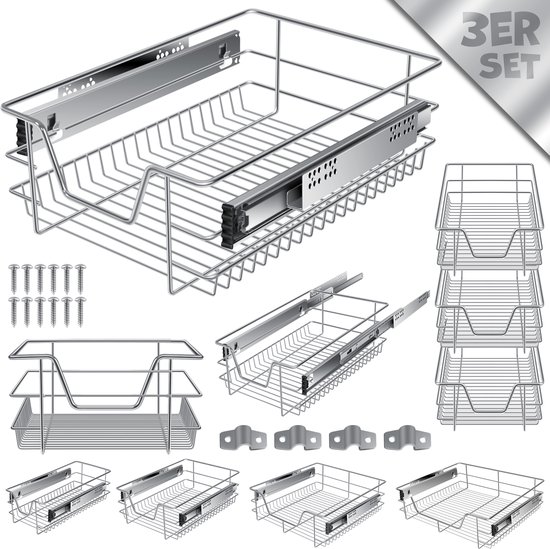 Schuiflade Keukenlade 60cm - 2 Ftukken