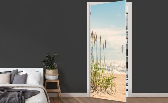 Sticker de porte Brins d'herbe dans les dunes - 80x205 cm - Poster de porte
