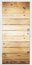 Deursticker Vloer - Hout - Plank - 90x205 cm - Deurposter