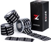 ZEUZ Grip Tape voor Weightlifting, CrossFit, Fitness & Sport – Hookgrip – Per Rol 30 Stuks Pre-cut Strips 15cm x 5cm – 3-Pack Incl. Dispenser
