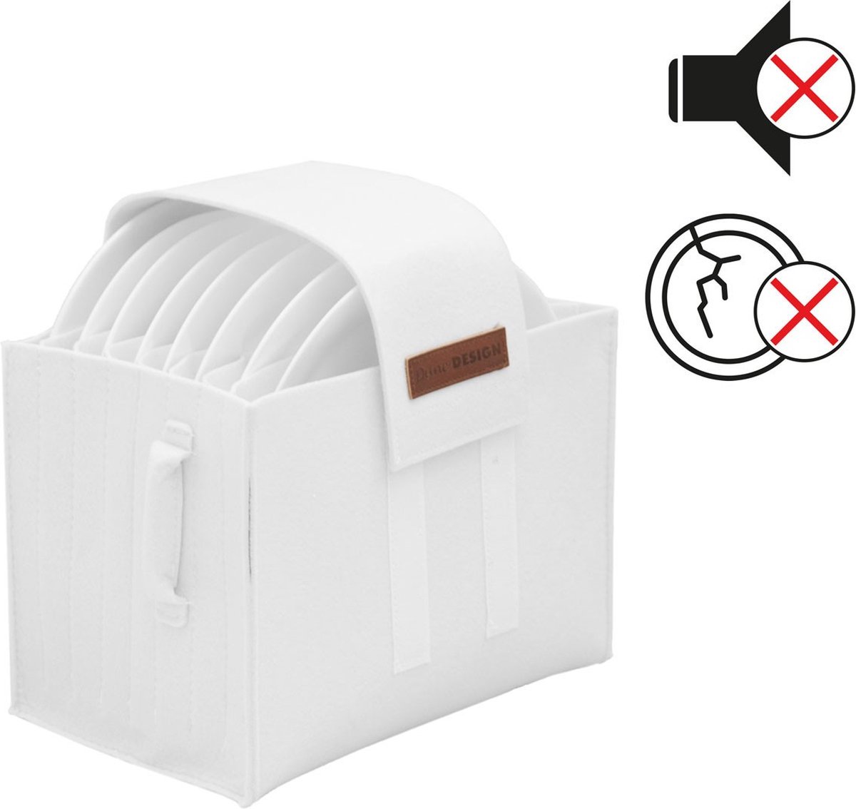 Porte-assiettes Et Porte-tasses En Feutre Pour Camping-car - Contient 8 Assiettes + 6 Tasses - Pliable Et Lavable - 2 Pièces