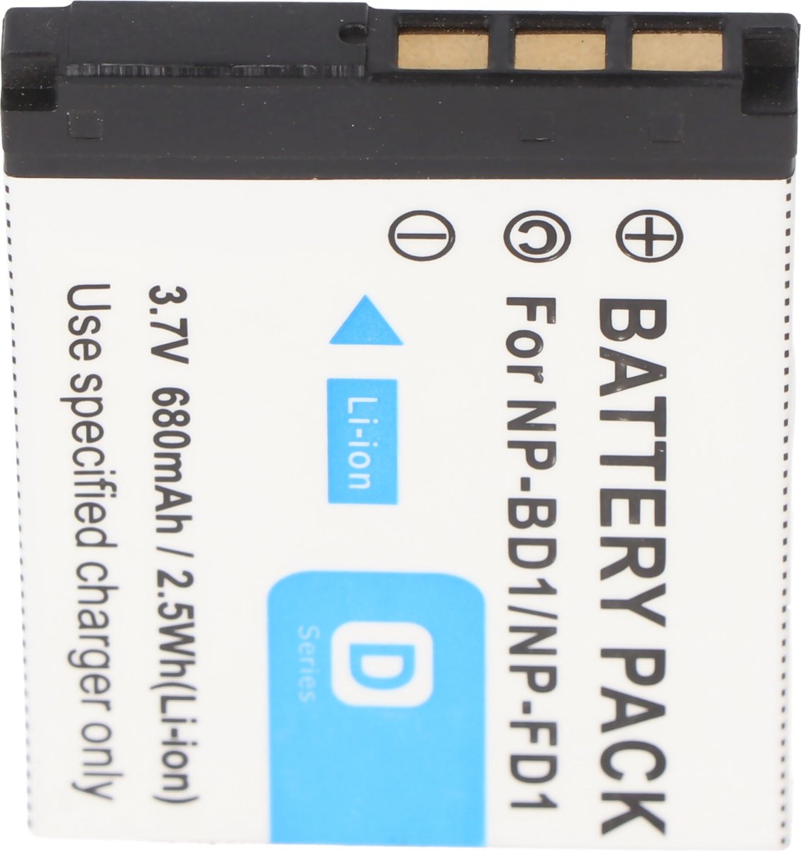AccuCell-batterij geschikt voor Sony NP-BD1, DSC-T2, T200, T70, T75