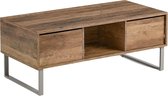 Table basse Niceey avec tiroir - Table basse - Table d'appoint - Espace de rangement - 104 x 49,5 x 39,5 cm - Bois