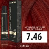 Femmas (7.46) -Haarverf - Middenblond Koperrood - 100ml