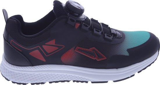Piedro Sport - Chris - Baskets pour femmes - Zwart Multi - Fermeture à lacets torsadée - Taille chaussure - 45