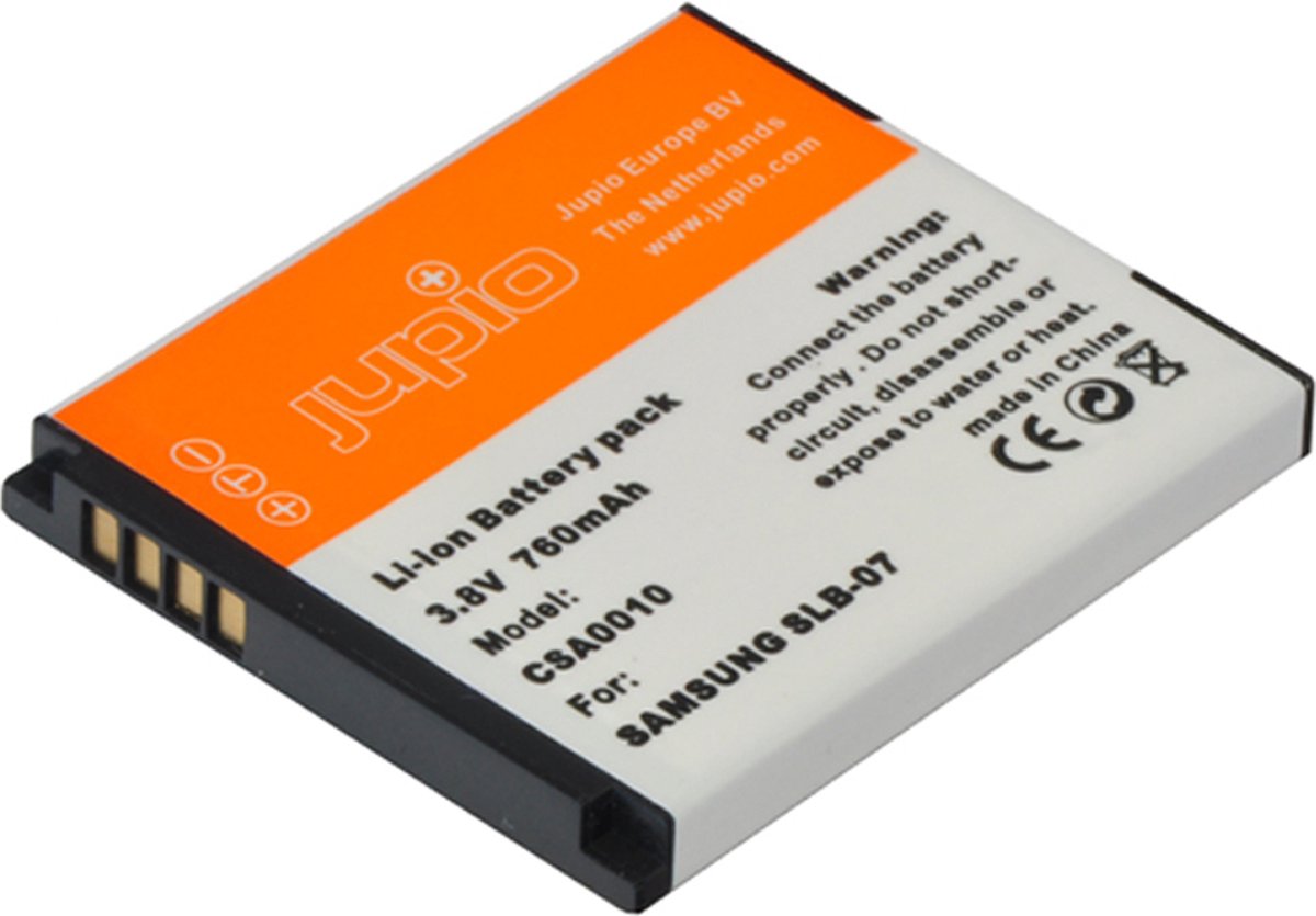 Jupio SLB-07 760 mAh vervangt SLB-07A - Accu Camera