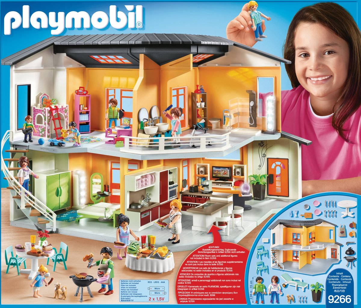 PLAYMOBIL City Life Modern Woonhuis - 9266 — afbeelding 15