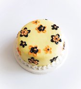 Miniatuur marsepein taartje Schaal 1:12 / Poppenhuisinrichting / Miniatuur gebakje