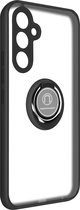 Bi-materiaal Case geschikt voor Samsung Galaxy A54 5G Ring Stand-Functie Zwart
