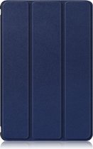 Tri-Fold Book Case met Wake/Sleep - Geschikt voor Samsung Galaxy Tab S7 FE / S7 Plus / S8 Plus Hoesje - Blauw