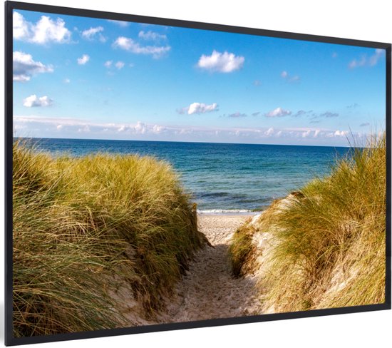 Cadre photo avec affiche - Plage - Nuages - Allemagne - 120x80 cm - Cadre pour affiche