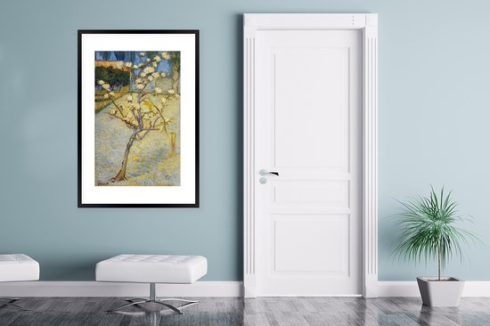 Affiche avec cadre Poirier en fleurs - Vincent van Gogh - 80x120 cm