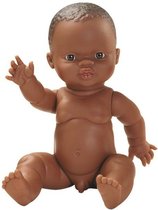 Paola Reina Gordi baby doll dark boy en sac 34cm