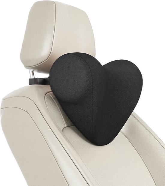 Oreiller de cou ergonomique LuxeBass pour voiture avec crochet de  suspension, Coussin