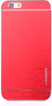 Motomo Aluminium Geborstelde Hardcase iPhone 6(s) plus - Rood