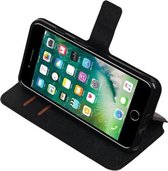 Zwart Apple iPhone 7 Plus / 8 Plus TPU wallet case booktype hoesje HM Book