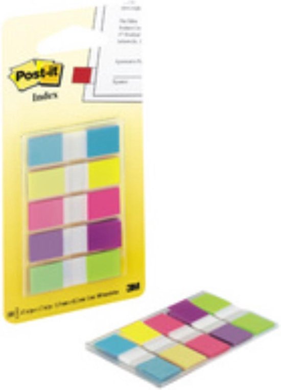 POST-IT Index - 5 kleuren - 11,9 x 43,2 mm - 100 tabs - Post-it