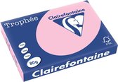 4x Clairefontaine TrophÃ©e Pastel A3 roze, 80gr, pak a 500 vel
