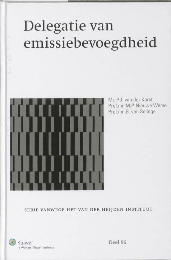 Delegatie van emissiebevoegdheid - cover