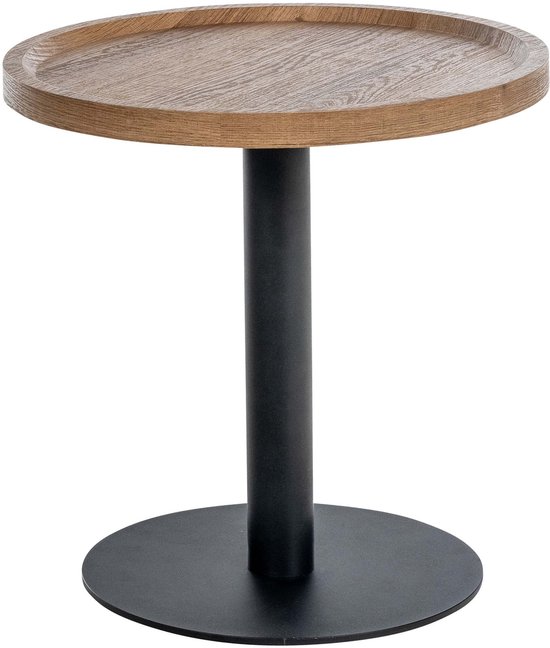 Salontafel Foster Fineer Rond - Crème/ Goud