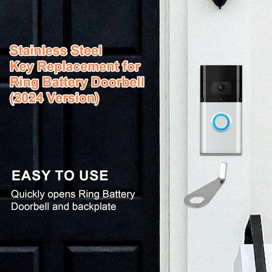 Laroal 2-Pack Video Deurbel Sleutel Vervangingsgereedschap Veilige Verwijderingssleutel Gereedschap Compatibel met Nieuwe Batterij Deurbel Deurbel Camera Open Sleutel Gereedschap Deurbel Accessoires Laroal 2-Pack Video Deurbel Sleutel Vervangingsgereedschap Veilige Verwijderingssleutel Gereedschap Compatibel met Nieuwe Batterij Deurbel Deurbel Camera Open Sleutel Gereedschap Deurbel Accessoires