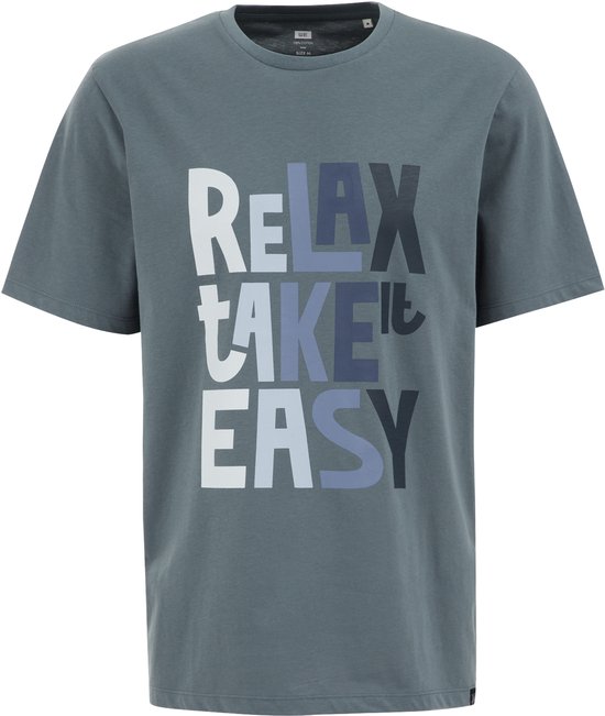 WE Fashion Heren Regular fit T-shirt met opdruk
