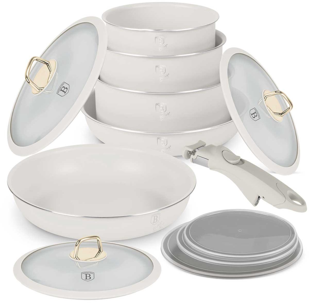 TITANIUM KOOKGEREI SET 12-DELIG BERLINGER HAUS BH-8247 SAHARA