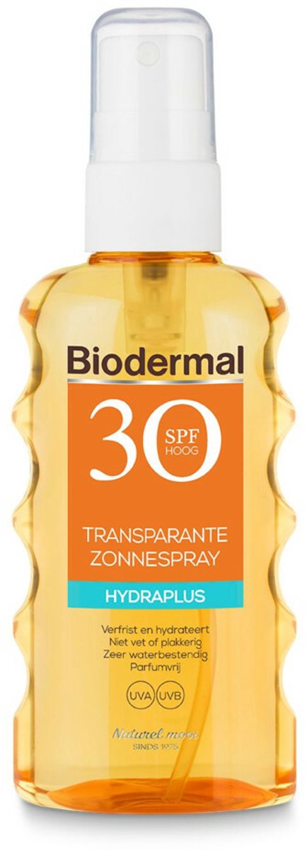 Goedkoopste 3x Biodermal Zonnespray Transparant SPF 30 175 ml