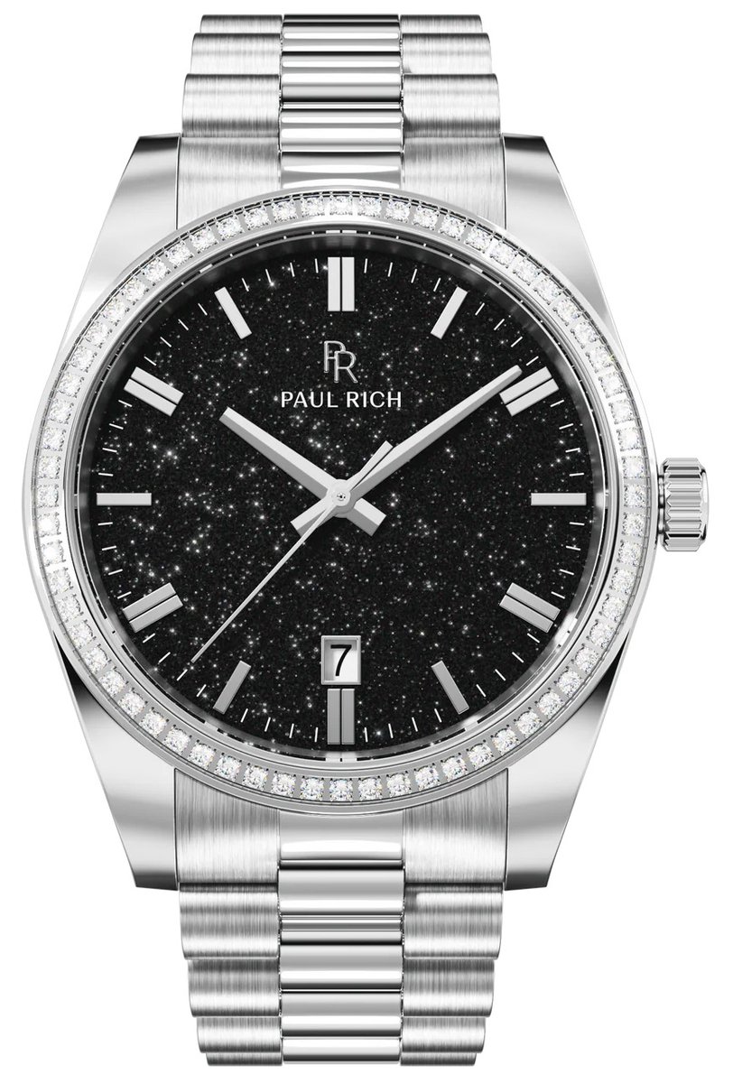 Paul Rich Legacy Aventurine Silver Black LEG08 horloge