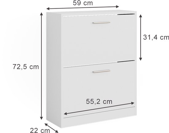 3 tiroirs Meuble à Chaussures Armoire à Chaussures de Stockage