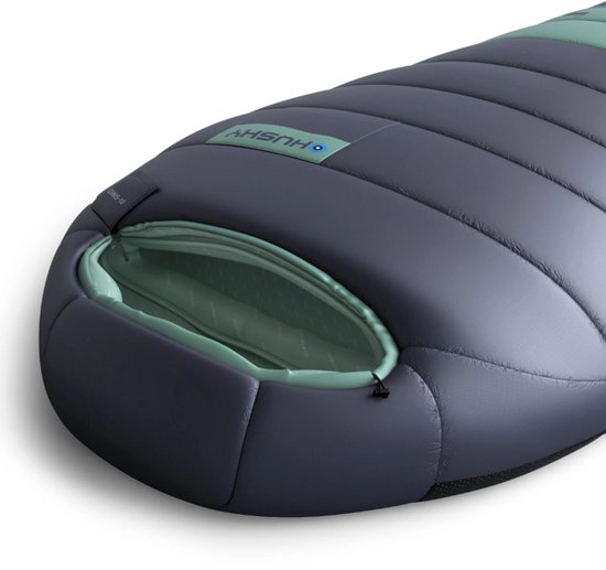 Husky mummyslaapzak dons Dinis 2024 -10°C - 220 cm - Blauw met Mint van Husky — afbeelding 4