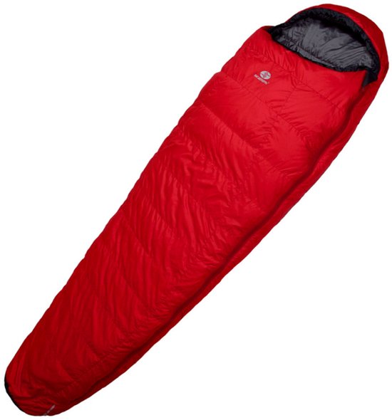 SirJoseph mummyslaapzak Trekking Rimo II 600 - links 200 cm - Rood van SirJoseph — afbeelding 2