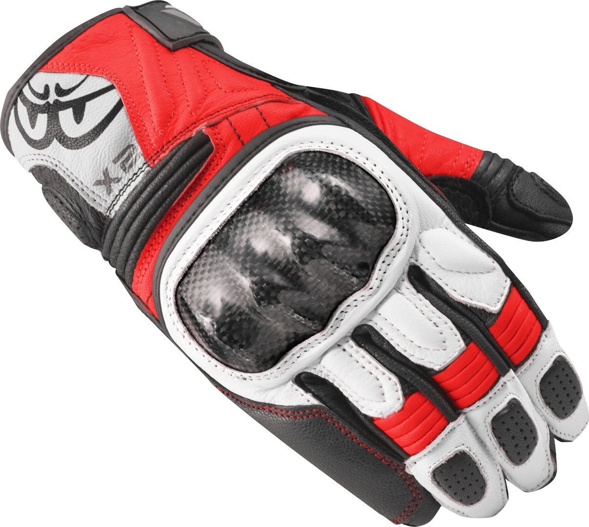 Berik LDX Dames Zwart Wit Rood Handschoenen - Handschoen