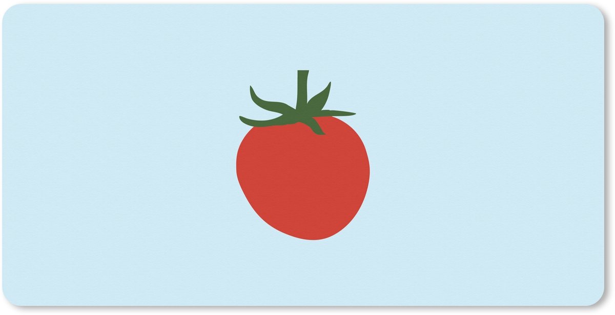 Muismat XXL 120x60 cm - Bureau onderlegger - Bureau mat Rood - Tomaat - Groente - Bureaumat - Gaming mousepad xl - Bureaulegger groot - Computer deskmat