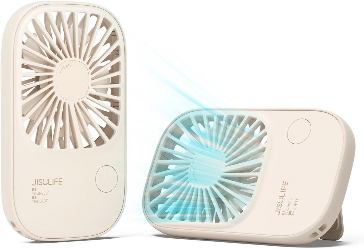 Draagbare Mini-Ventilator - USB Oplaadbare Persoonlijke Ventilator met 3 Snelheden - Ultradun Design voor Reizen