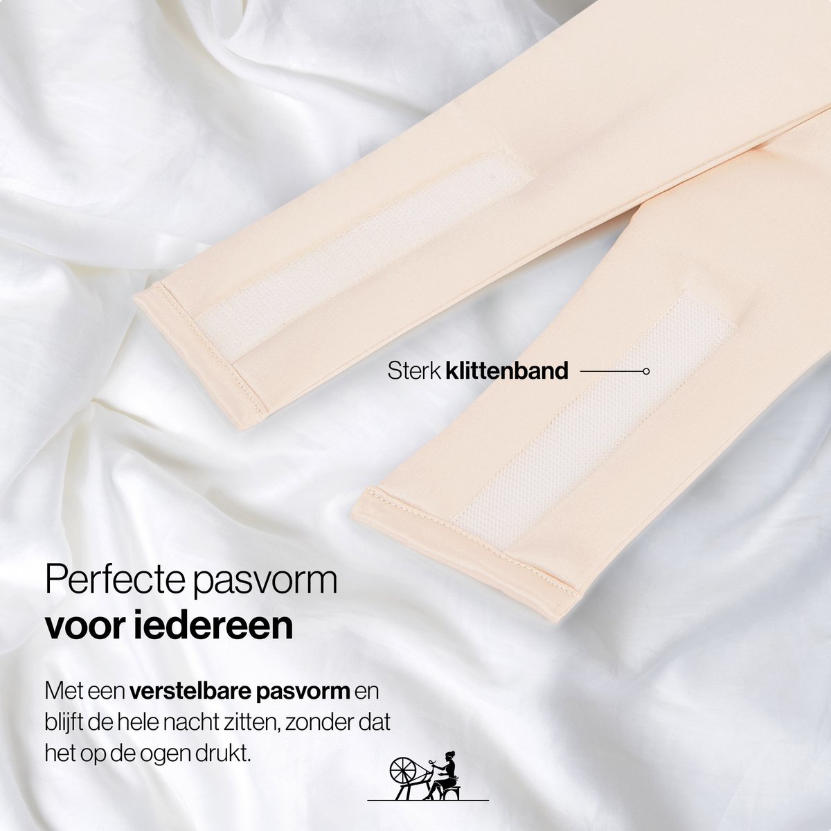 Dore & Rose - Slaapmasker - Oogmasker - Zijden Slaapmasker Voor Mannen en Vrouwen - Deep Sleep Mask - Eye Mask - Verduisterend - Wallen - Champagne - Nº 29 Joie de Vivre — afbeelding 7