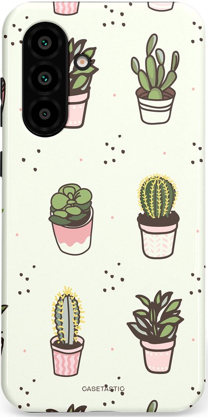 Casetastic Hoesje Geschikt voor Samsung Galaxy A56 / A36 - Stijlvolle Beschermende Duo-layer Case - Familie Cactus
