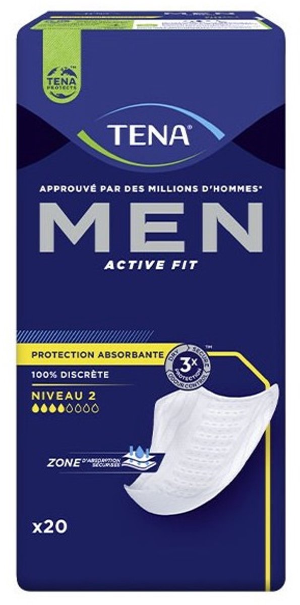 Tena Men Absorbent Protector Level 2 - 6 x 20 Stuks